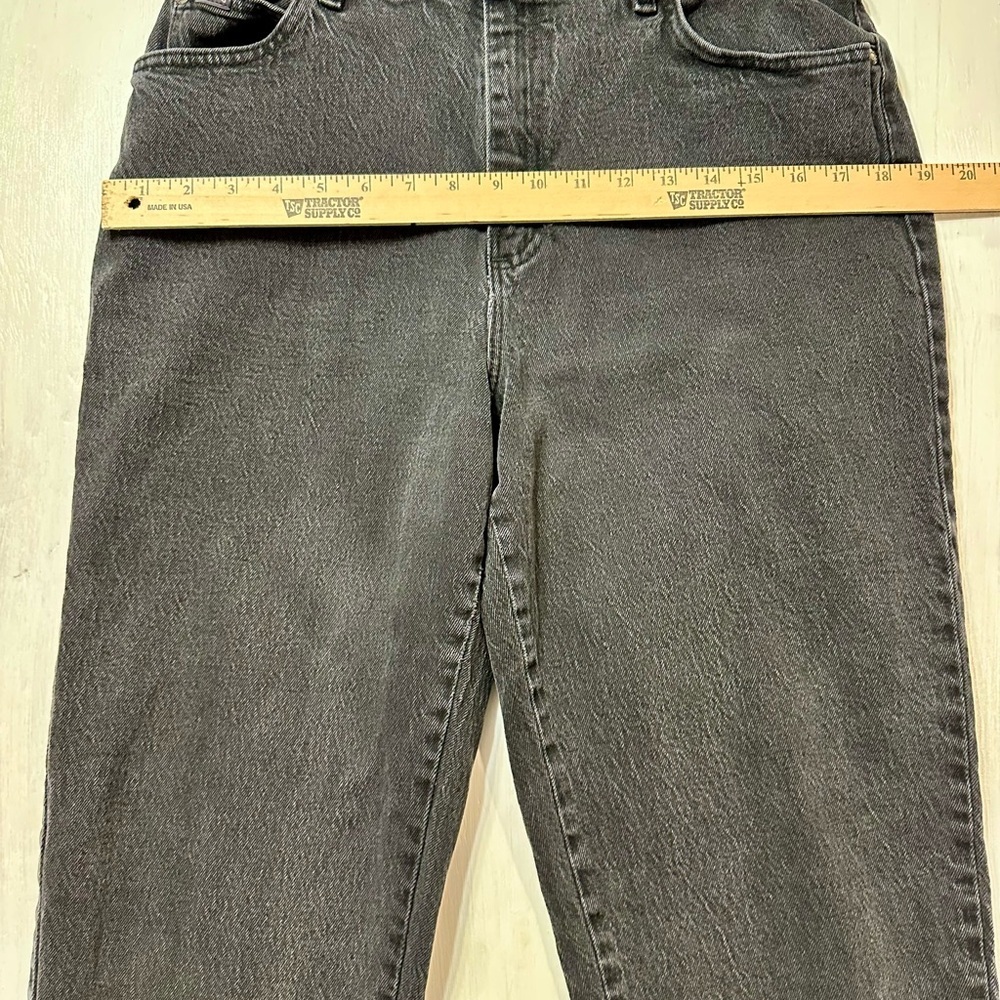 Lot 2 Rider by Lee Jeans Women’s 14L Black High Rise Tapered Mom Jeans Vintage - Picture 3 of 13